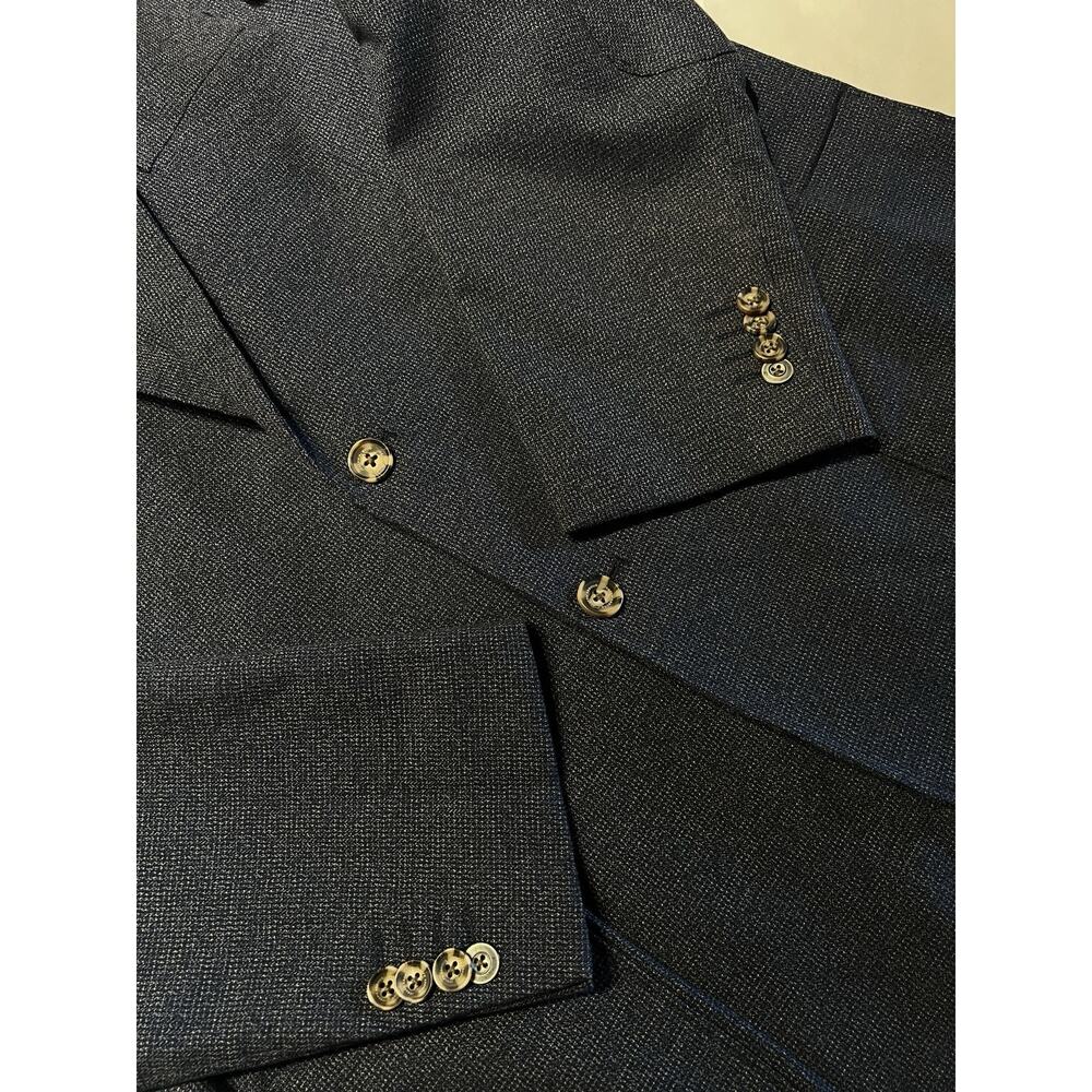 Joseph Abboud 44R XXL Blue Cotton Casual Blazer Sport Jacket Unlined Weekender - Picture 9 of 15